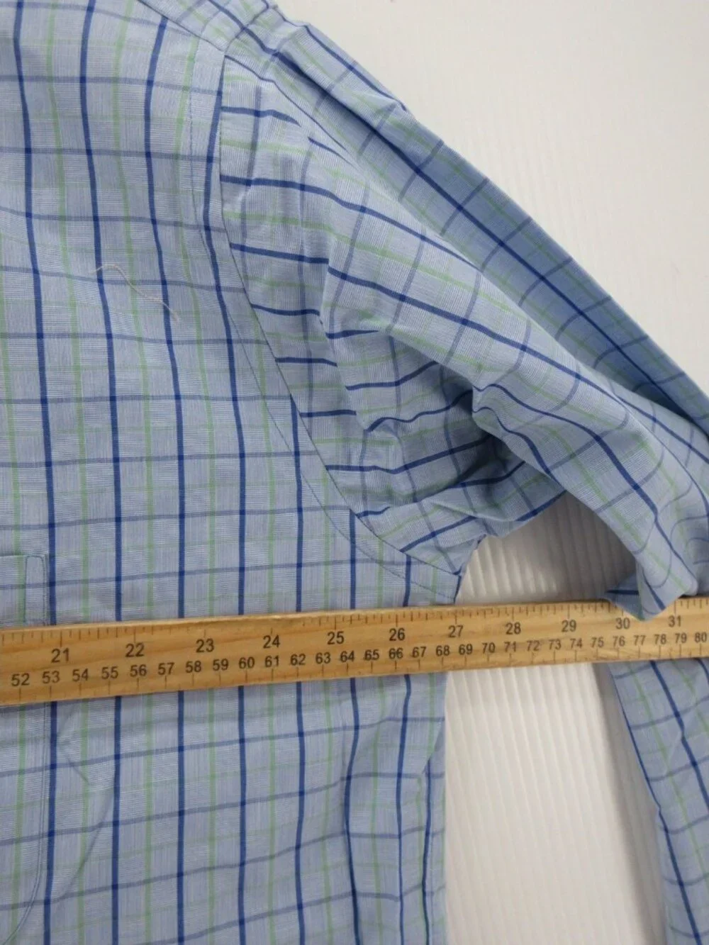 VINTAGE Burberrys Shirt 17.5 London Button Up Check 90s USA Made NWT